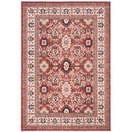 Safavieh 5 ft. 3 in. x 7 ft. 6 in. Charleston Bohemian Rectangle Area RugRed & Ivory CHL412Q-5